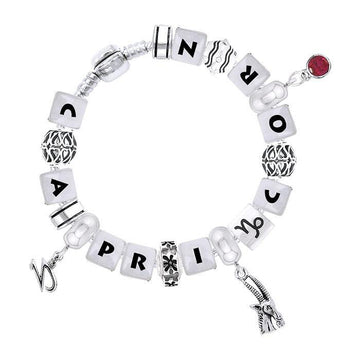 Capricorn Astrology Bead Bracelet TBL320 - Jewelry